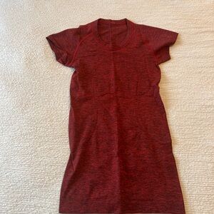 Lululemon Athletica Red Short Sleeve Top